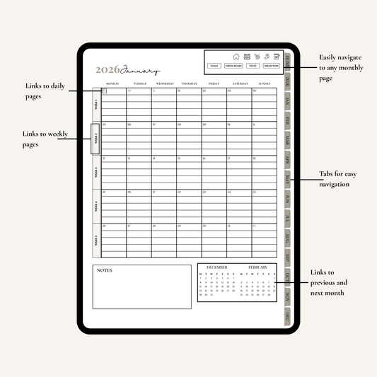 Plan It Skinny - 2026 Digital Planner