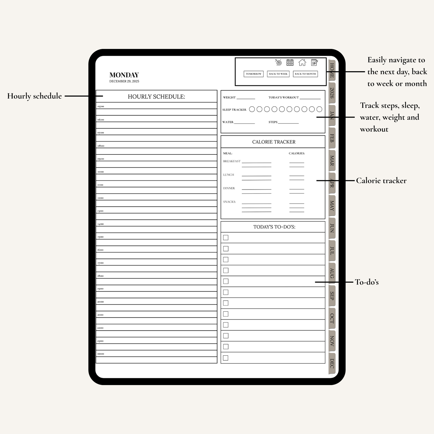 Plan It Skinny - 2026 Digital Planner