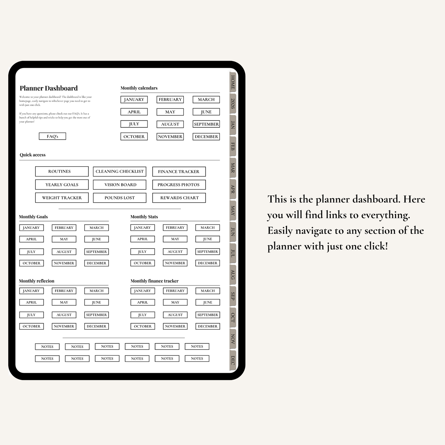 Plan It Skinny - 2026 Digital Planner