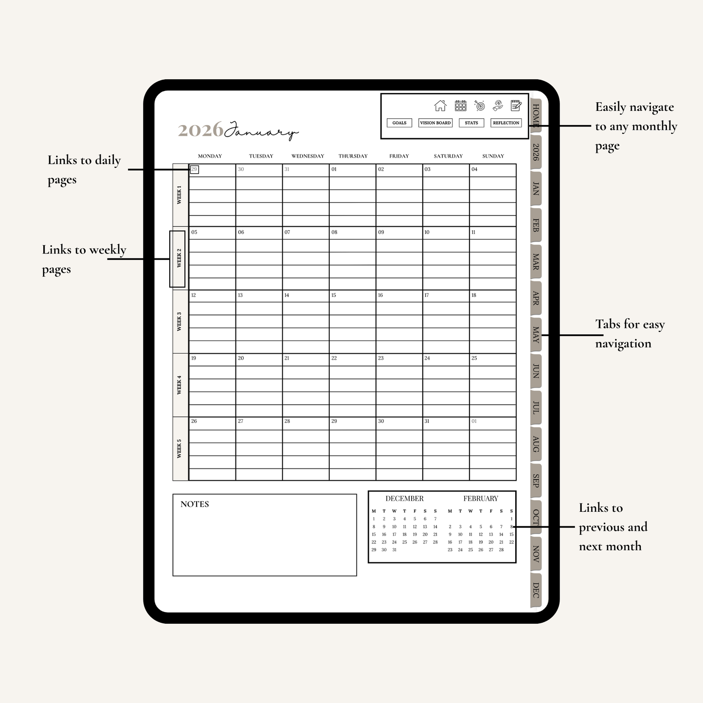 Plan It Skinny - 2026 Digital Planner