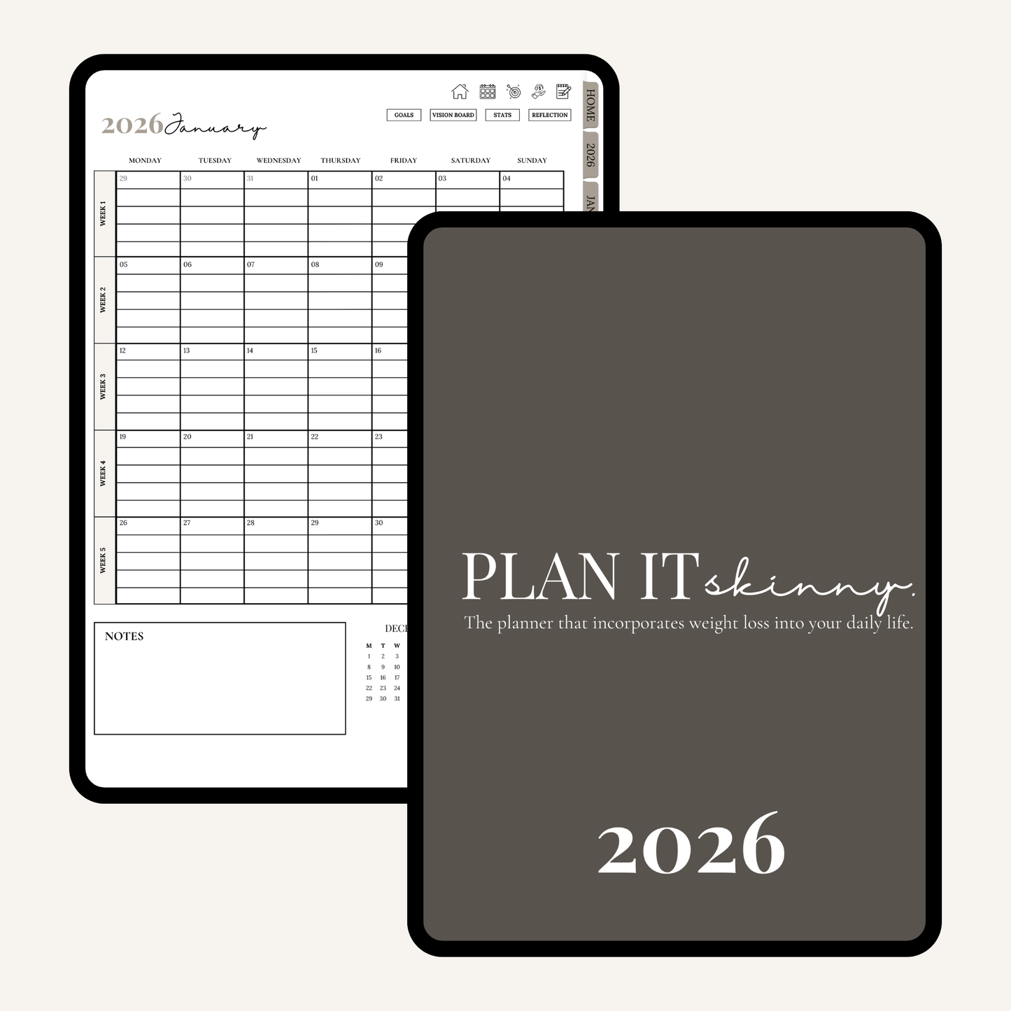 Plan It Skinny - 2026 Digital Planner