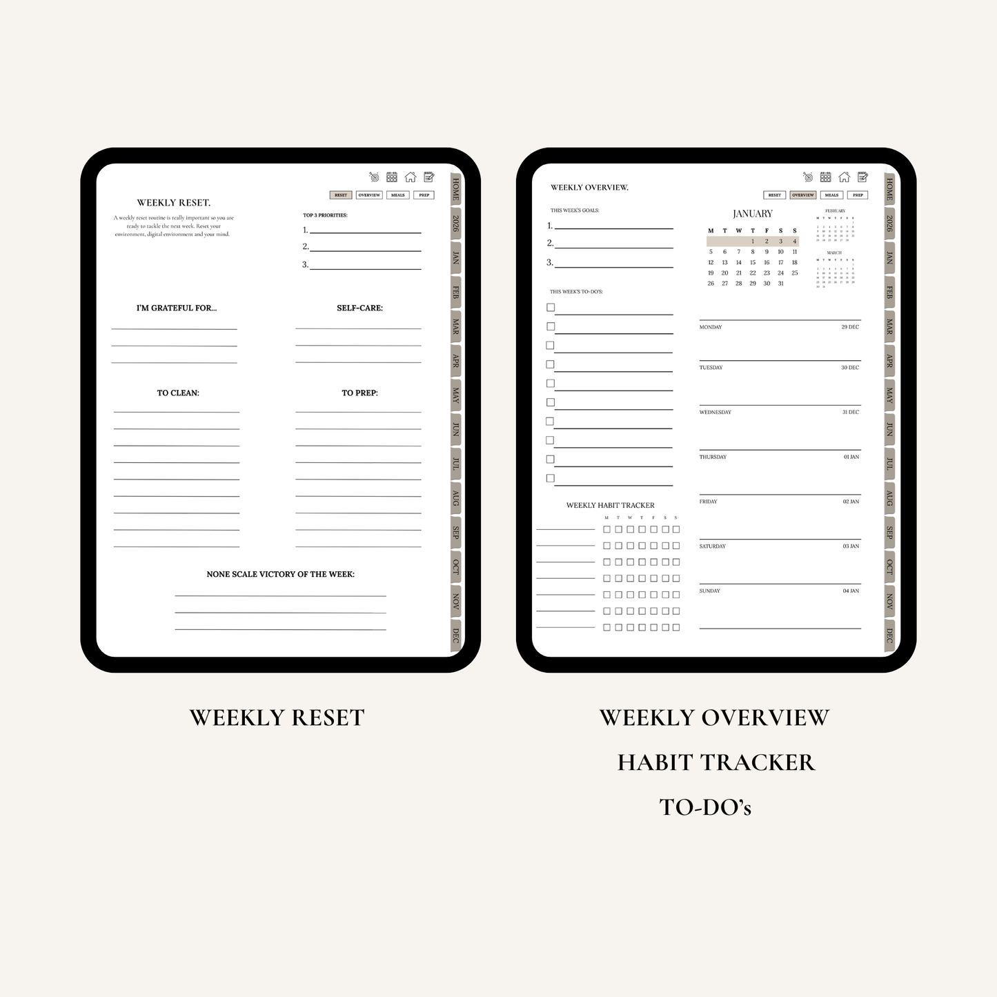 Plan It Skinny - 2026 Digital Planner