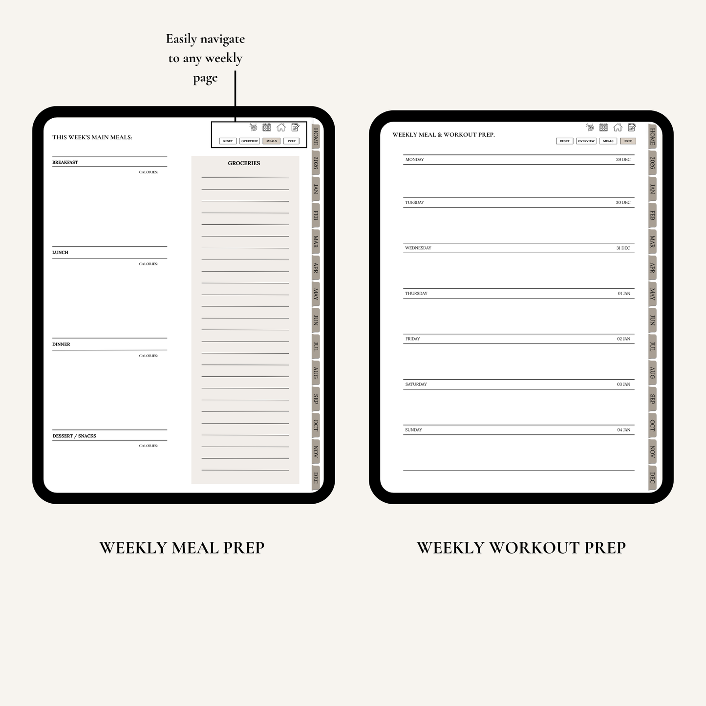 Plan It Skinny - 2026 Digital Planner